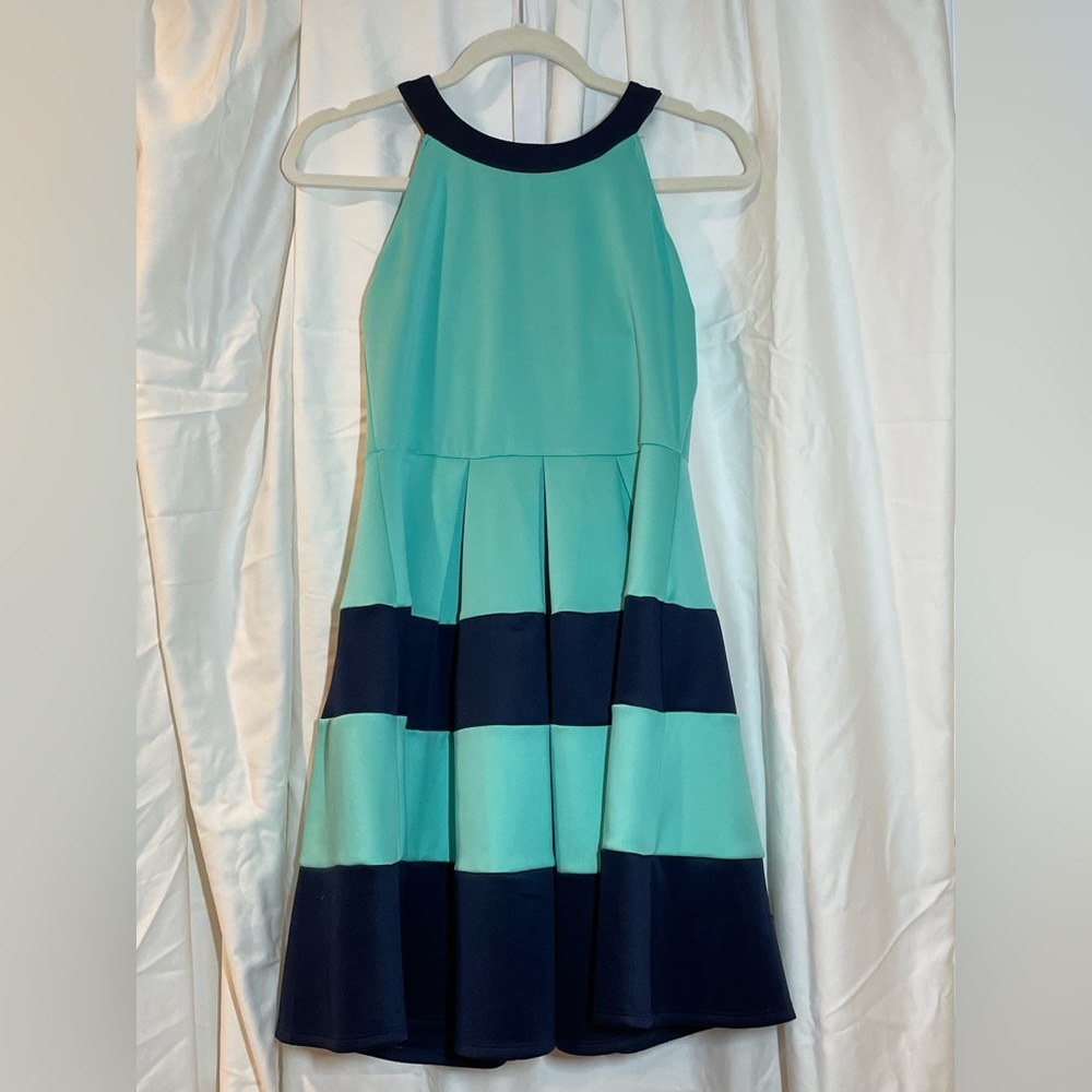 2-Hip, size 16, turquoise/navy